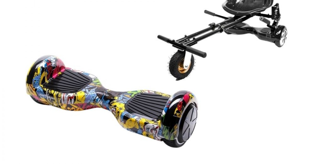 Pachet Hoverboard Cu Scaun Smartbalance Regular Hip Hop Roti