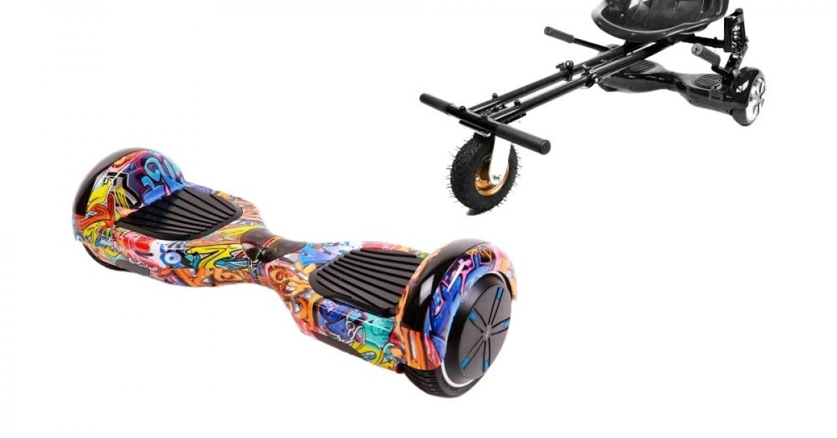 Pachet Hoverboard Cu Scaun Smartbalance Regular Hip Hop Orange Roti