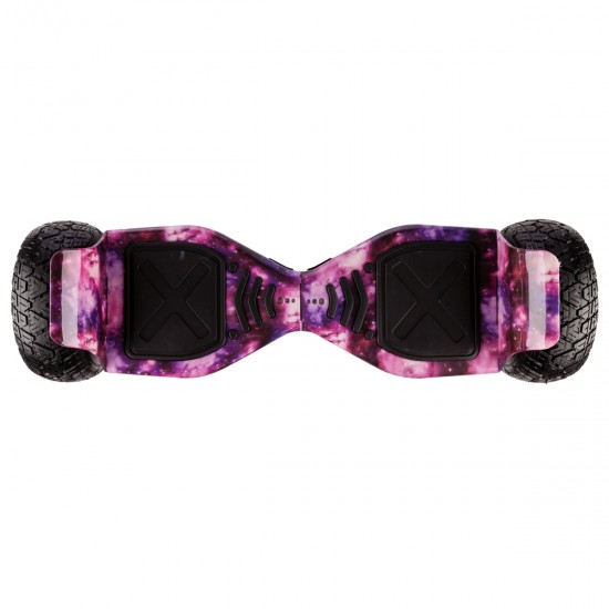 Pachet Hoverboard 8.5 inch cu Scaun Standard, Hummer Galaxy Pink PRO, Autonomie Extinsa si Hoverkart Ergonomic Roz, Smart Balance 4