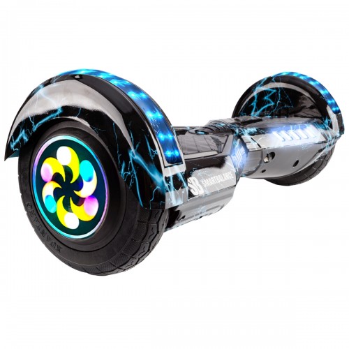 Hoverboard 8 inch, Transformers Thunderstorm Blue PRO, Autonomie Standard, Smart Balance