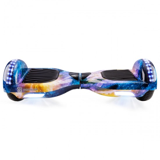 Pachet Hoverboard 6.5 inch cu Scaun cu Suspensii, Regular Galaxy Orange PRO, Autonomie Standard si Hoverkart Negru cu Suspensii Duble, Smart Balance 5