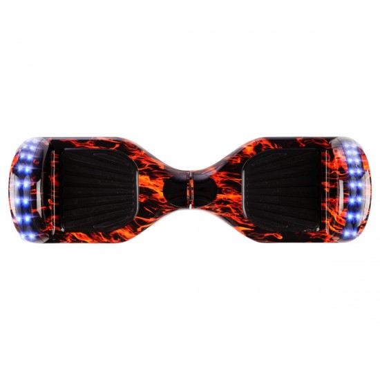 Pachet Hoverboard 6.5 inch cu Scaun cu Suspensii, Regular Flame PRO, Autonomie Standard si Hoverkart Albastru cu Suspensii Duble, Smart Balance 4