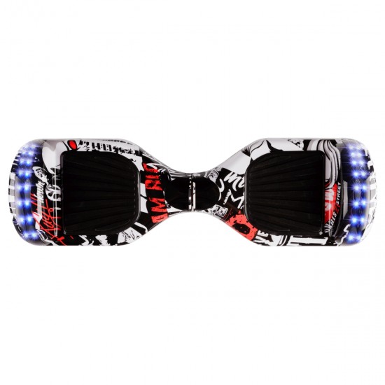 Pachet Hoverboard 6.5 inch cu Scaun cu Suspensii, Regular Last Dead PRO, Autonomie Extinsa si Hoverkart Albastru cu Suspensii Duble, Smart Balance 4