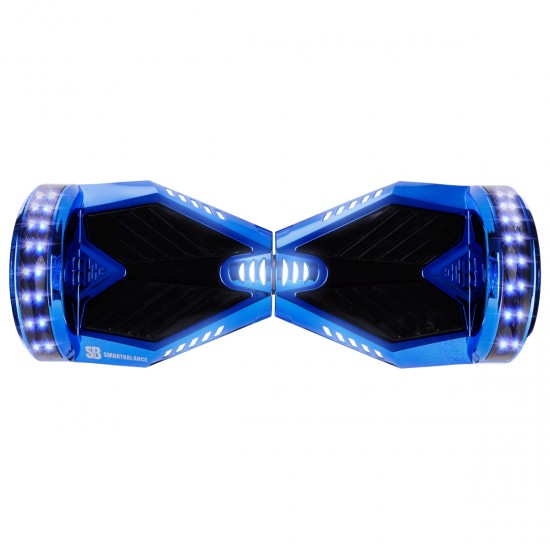 Pachet Hoverboard 8 inch cu Scaun cu Suspensii, Transformers ElectroBlue PRO, Autonomie Standard si Hoverkart Albastru cu Suspensii Duble, Smart Balance 4