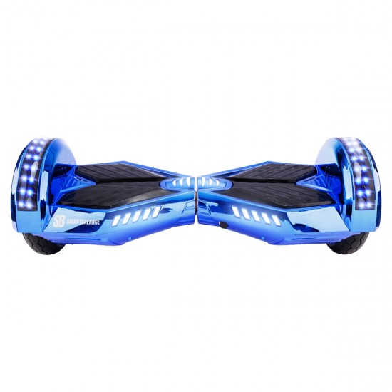 Pachet Hoverboard 8 inch cu Scaun Standard, Transformers ElectroBlue PRO, Autonomie Extinsa si Hoverkart Ergonomic Portocaliu, Smart Balance 5