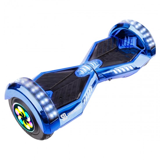 Pachet Hoverboard 8 inch cu Scaun Standard, Transformers ElectroBlue PRO, Autonomie Standard si Hoverkart Ergonomic Negru, Smart Balance 7