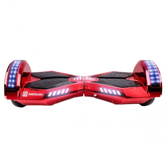 Pachet Hoverboard 6.5 inch cu Scaun Standard, Transformers ElectroRed PRO, Autonomie Extinsa si Hoverkart Ergonomic Rosu, Smart Balance 5