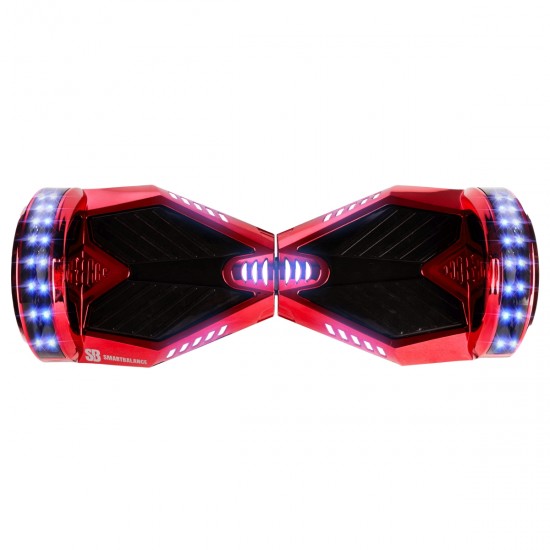 Pachet Hoverboard 8 inch cu Scaun Standard, Transformers ElectroRed PRO, Autonomie Extinsa si Hoverkart Ergonomic Portocaliu, Smart Balance 4