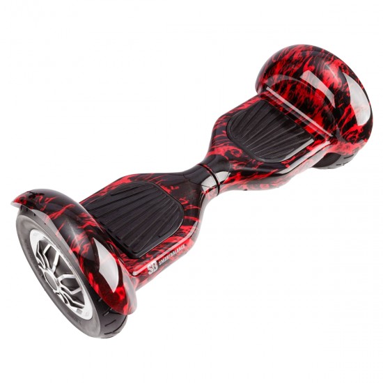 Pachet Hoverboard 10 inch cu Scaun Standard, Off-Road Flame, Autonomie Standard si Hoverkart Ergonomic Portocaliu, Smart Balance 7