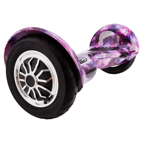 Pachet Hoverboard 10 inch cu Scaun Standard, Off-Road Galaxy, Autonomie Standard si Hoverkart Ergonomic Portocaliu, Smart Balance 2