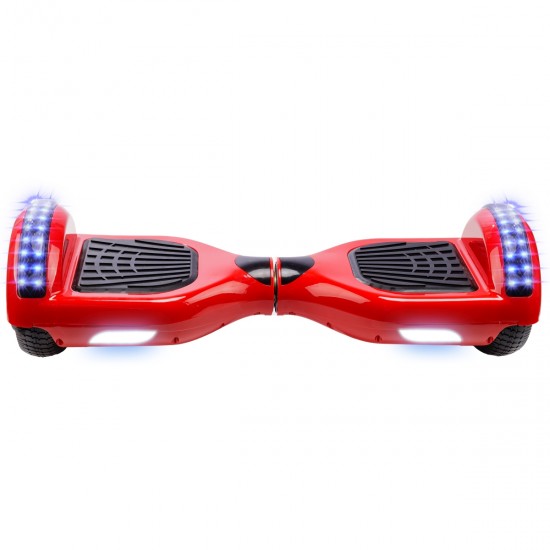 Pachet Hoverboard 6.5 inch cu Scaun Standard, Regular Red Junior, Autonomie Standard si Hoverkart Ergonomic Negru, Smart Balance 3