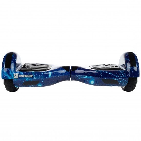 Pachet Hoverboard 6.5 inch cu Scaun cu Suspensii, Regular Galaxy Blue PRO, Autonomie Extinsa si Hoverkart Negru cu Suspensii Duble, Smart Balance 3
