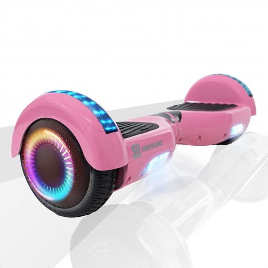Pachet Hoverboard 6.5 inch cu Scaun cu Suspensii, Regular Pink PRO, Autonomie Standard si Hoverkart Rosu cu Suspensii Duble, Smart Balance 2
