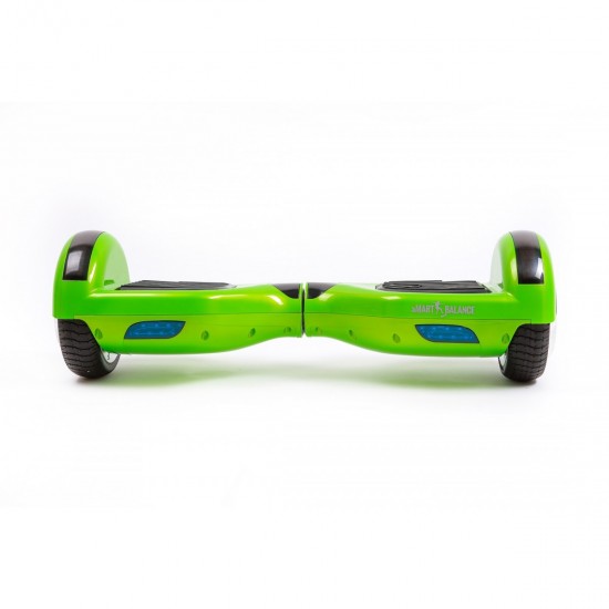 Pachet Hoverboard 6.5 inch cu Scaun Standard, Regular Green PRO, Autonomie Extinsa si Hoverkart Ergonomic Albastru, Smart Balance 3