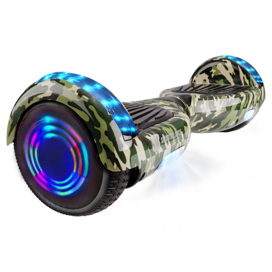 Hoverboard 6.5 inch, Regular Camouflage Green Junior, Autonomie Standard, Smart Balance