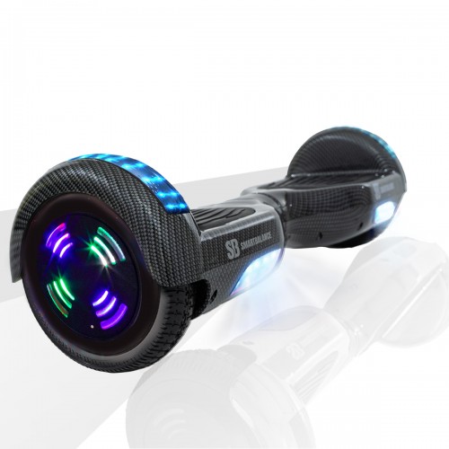 Hoverboard 6.5 inch, Regular Carbon Junior, Autonomie Standard, Smart Balance