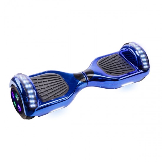 Pachet Hoverboard 6.5 inch cu Scaun Standard, Regular ElectroBlue Junior, Autonomie Standard si Hoverkart Ergonomic Rosu, Smart Balance 3