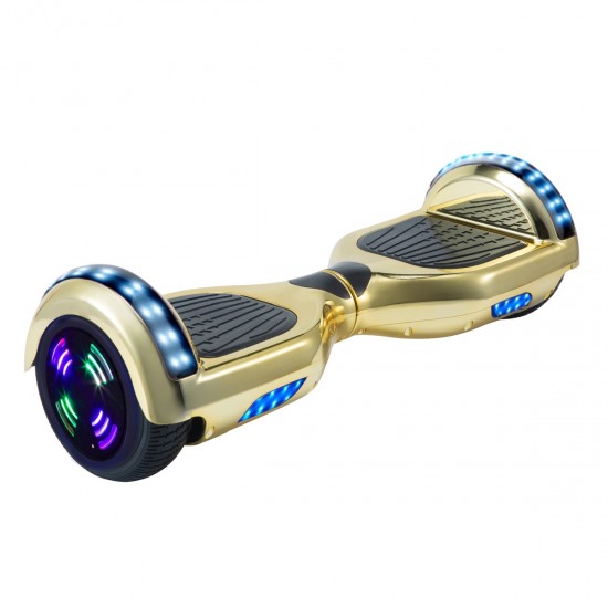 Pachet Hoverboard 6.5 inch cu Scaun cu Suspensii, Regular ElectroGold Junior, Autonomie Standard si Hoverkart Rosu cu Suspensii Duble, Smart Balance 5