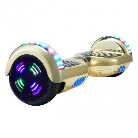 Pachet Hoverboard 6.5 inch cu Scaun cu Suspensii, Regular ElectroGold Junior, Autonomie Standard si Hoverkart Rosu cu Suspensii Duble, Smart Balance 2